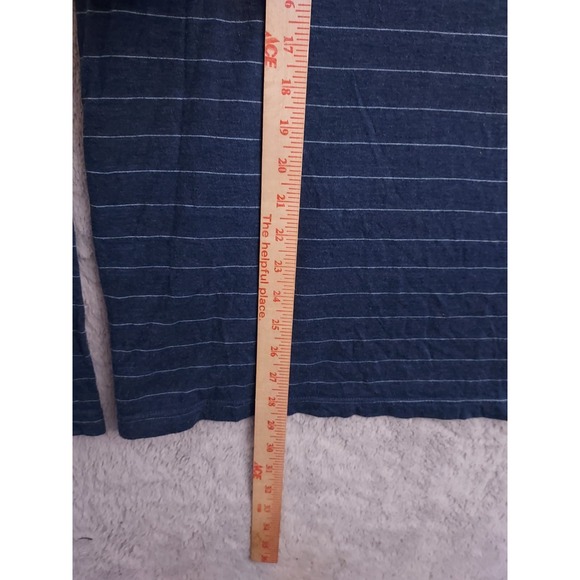 Fish Hippie Hoodie Mens Large Lightweight Blue Striped Rayon Blend Drawstring L - Picture 7 of 9